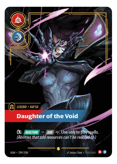 Daughter Of The Void OGN-299 Riftbound Chase Card