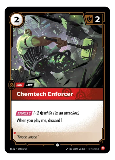 Chemtech Enforcer OGN-3 Riftbound TCG