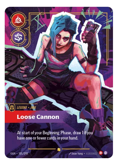 Loose Cannon OGN-301 Riftbound Chase Card