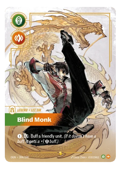 Blind Monk OGN-304 Riftbound Chase Card