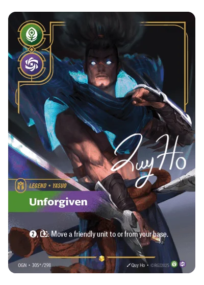 Unforgiven OGN-305* Riftbound Chase Card