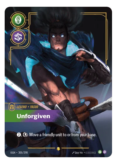Unforgiven OGN-305 Riftbound Chase Card