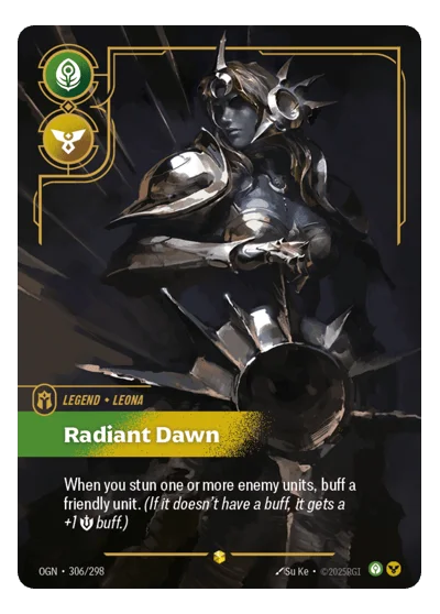 Radiant Dawn OGN-306 Riftbound Chase Card