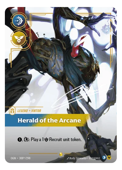 Herald Of The Arcane OGN-308* Riftbound Chase Card