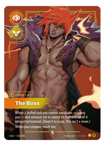 The Boss OGN-310 Riftbound Chase Card