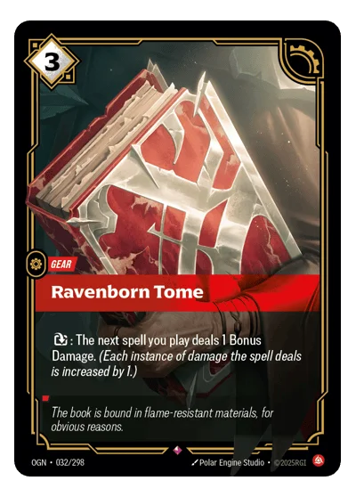 Ravenborn Tome OGN-32 Riftbound TCG
