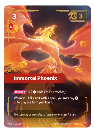 Immortal Phoenix OGN-37 Riftbound TCG