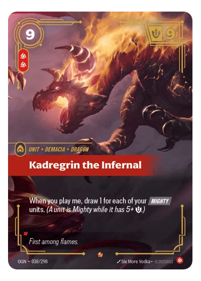 Kadregrin The Infernal OGN-38 Riftbound TCG