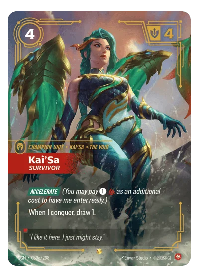 Kai'sa, Survivor OGN-39a Riftbound Chase Card