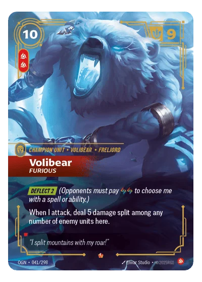 Volibear, Furious OGN-41 Riftbound TCG