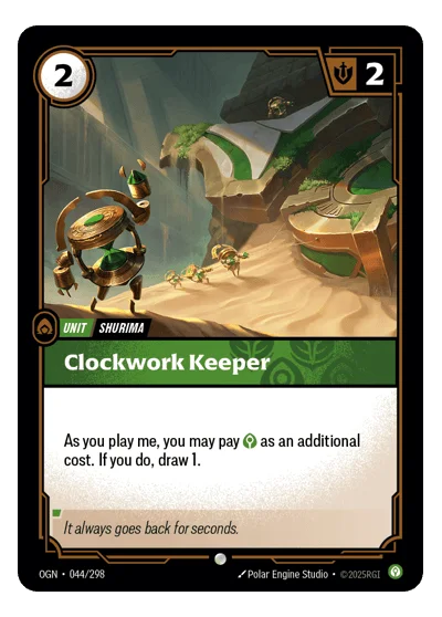 Clockwork Keeper OGN-44 Riftbound TCG