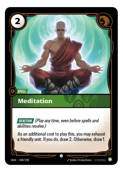 Meditation OGN-48 Riftbound TCG