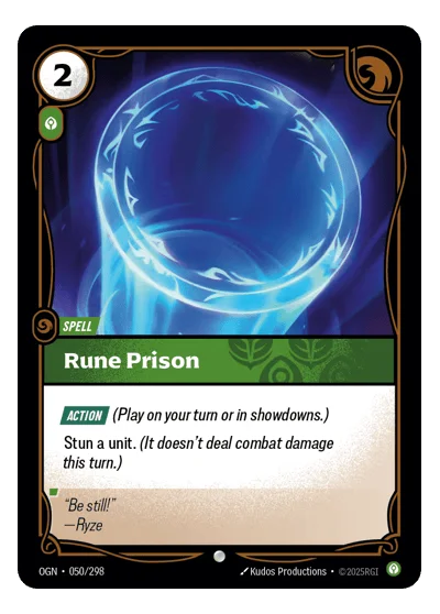 Rune Prison OGN-50 Riftbound TCG