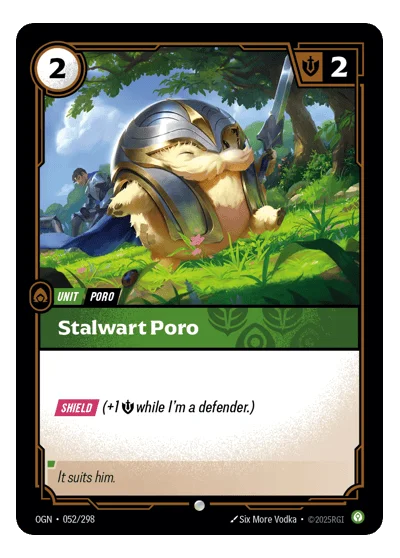 Stalwart Poro OGN-52 Riftbound TCG