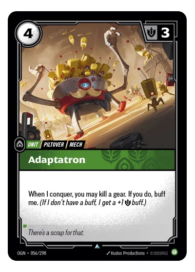 Adaptatron OGN-56 Uncommon Origins Riftbound TCG Card