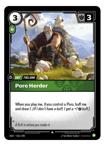 Poro Herder OGN-61 Riftbound TCG