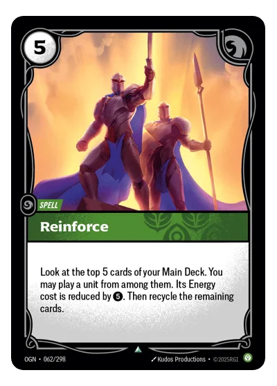 Reinforce OGN-62 Riftbound TCG