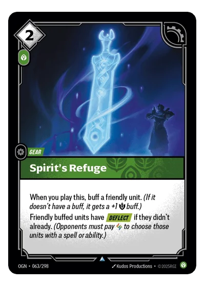 Spirit's Refuge OGN-63 Riftbound TCG