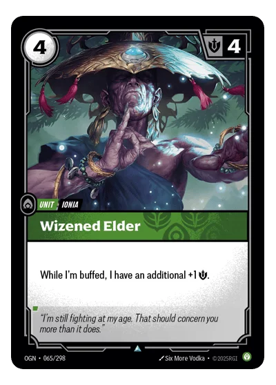 Wizened Elder OGN-65 Riftbound TCG