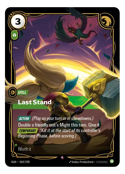 Last Stand OGN-69 Rare Origins Riftbound TCG Card