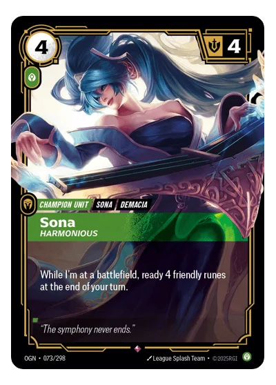 Sona, Harmonious OGN-73 Riftbound TCG