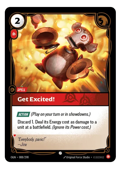 Get Excited! OGN-8 Common Origins Riftbound TCG Card