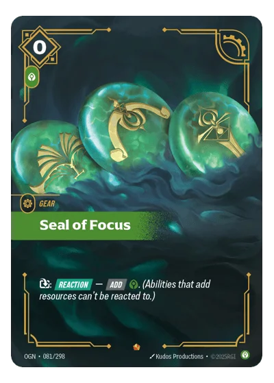 Seal Of Focus OGN-81 Riftbound TCG
