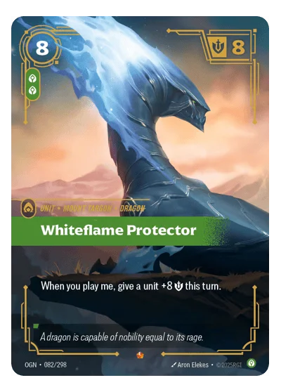 Whiteflame Protector OGN-82 Epic Origins Riftbound TCG Card