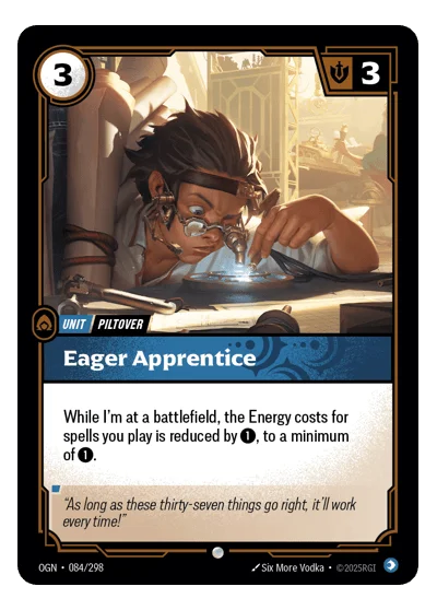 Eager Apprentice OGN-84 Common Origins Riftbound TCG Card