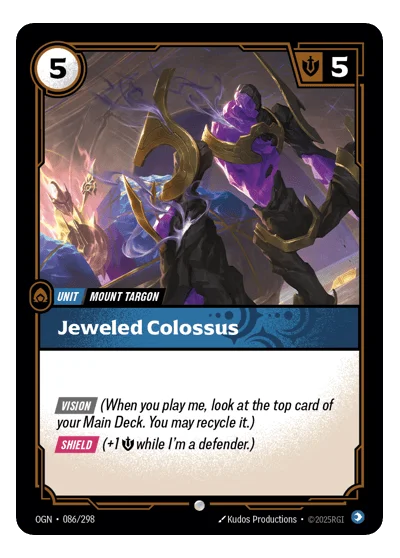 Jeweled Colossus OGN-86 Riftbound TCG
