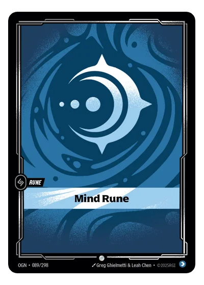 Mind Rune OGN-89 Common Origins Riftbound TCG Card