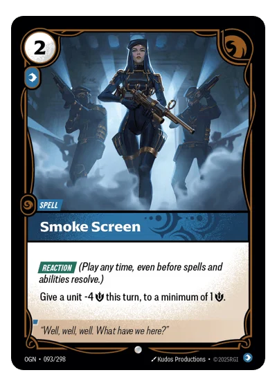 Smoke Screen OGN-93 Common Origins Riftbound TCG Card