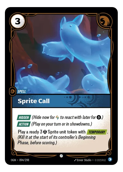 Sprite Call OGN-94 Riftbound TCG