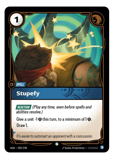 Stupefy OGN-95 Riftbound TCG