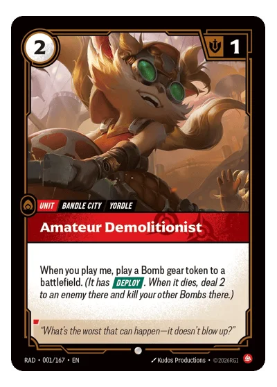 Amateur Demolitionist RAD-1 Riftbound TCG