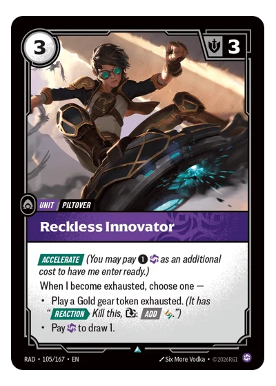 Reckless Innovator RAD-105 Riftbound TCG