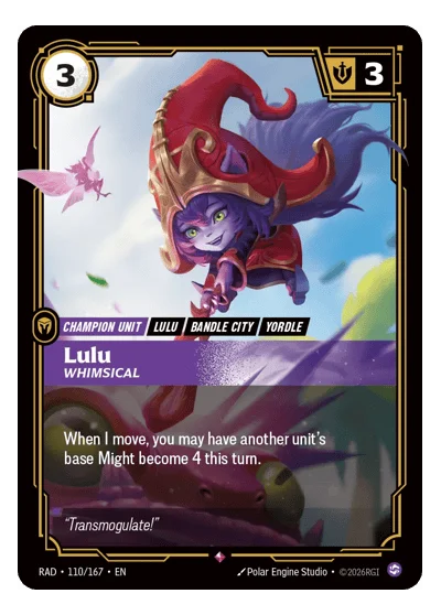 Lulu, Whimsical RAD-110 Riftbound TCG