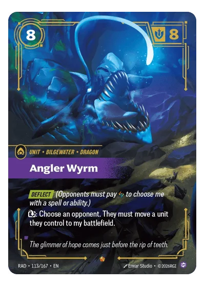 Angler Wyrm RAD-113 Riftbound TCG