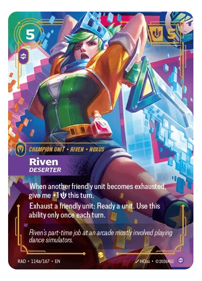 Riven, Deserter RAD-114a Riftbound TCG