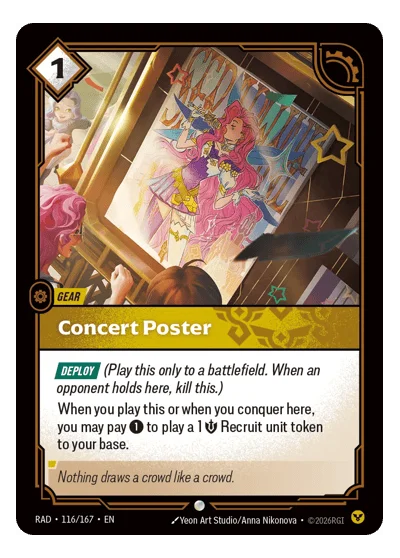 Concert Poster RAD-116 Riftbound TCG
