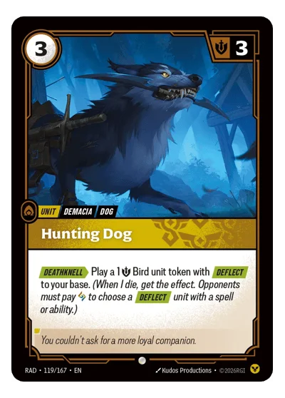 Hunting Dog RAD-119 Riftbound TCG