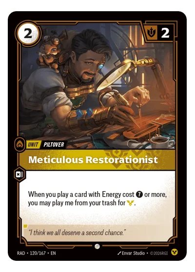 Meticulous Restorationist RAD-120 Riftbound TCG