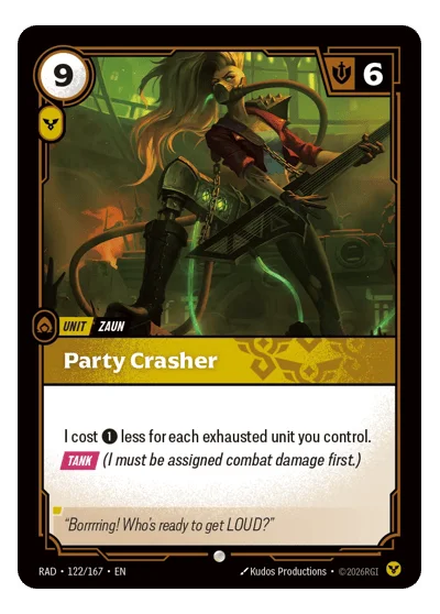 Party Crasher RAD-122 Riftbound TCG
