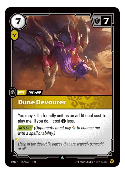 Dune Devourer RAD-125 Riftbound TCG