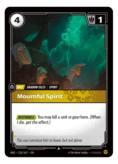Mournful Spirit RAD-126 Riftbound TCG