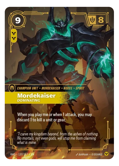 Mordekaiser, Dominating RAD-137 Riftbound TCG
