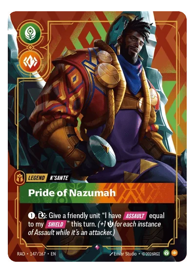 K'Sante, Pride of Nazumah RAD-147 Riftbound TCG