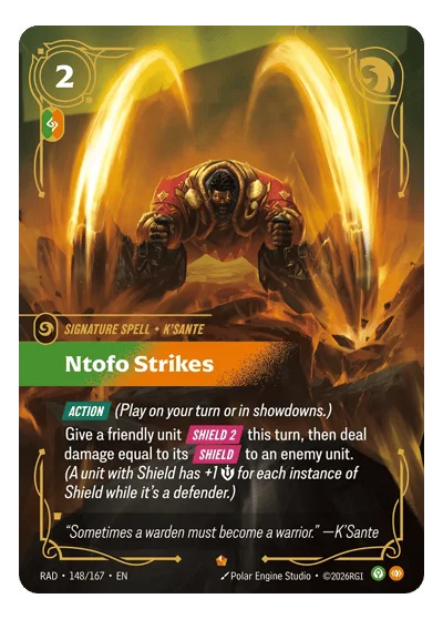 Ntofo Strikes RAD-148 Riftbound TCG
