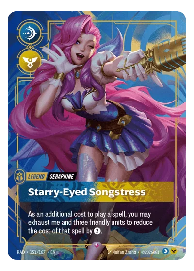 Seraphine, Starry-Eyed Songstress RAD-151 Riftbound TCG