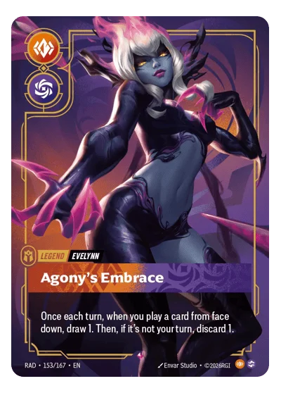 Evelynn, Agony's Embrace RAD-153 Riftbound TCG